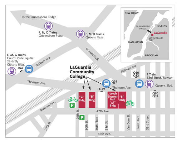 Map to Our Campus